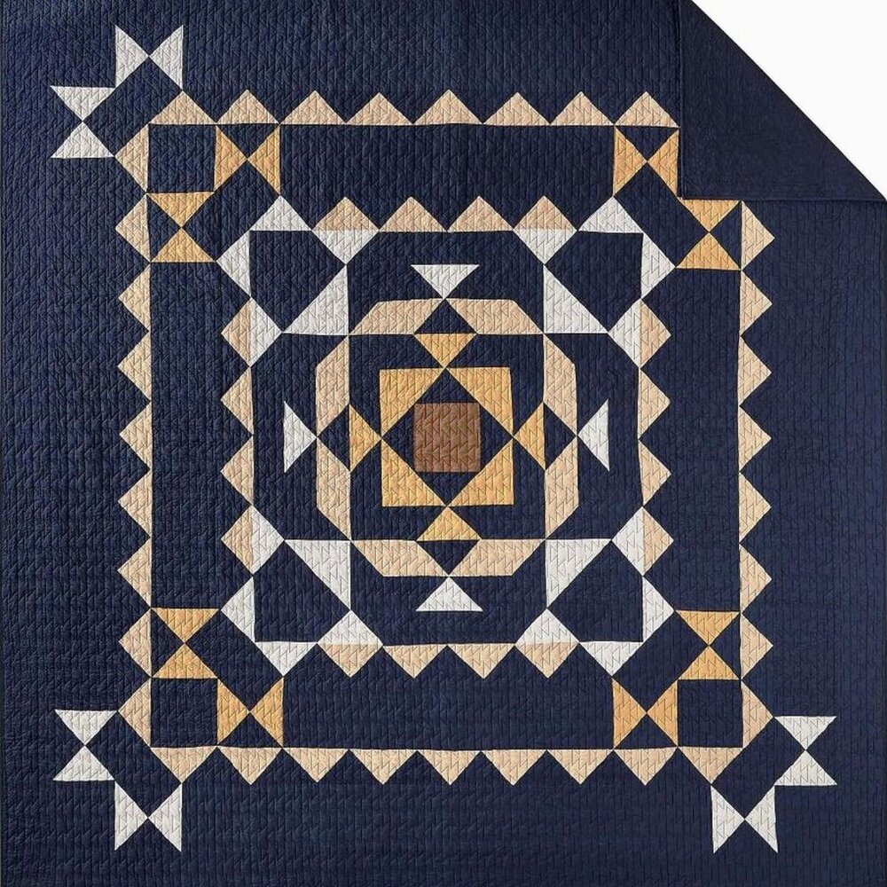 PENDLETON Lace River PIECED Queen QUILT SET ~ Stunning! - Picture 2 of 5